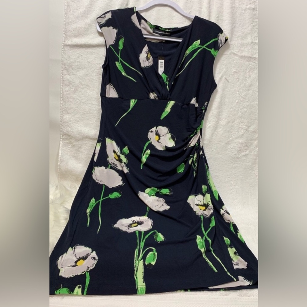 Catherine Malandrino Empire Waist Mock Wrap Dress